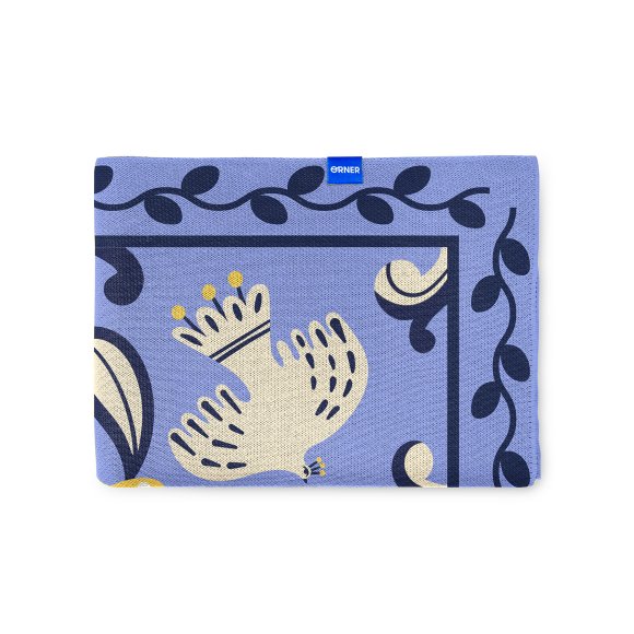 Blanket "World tree" blue: Photo