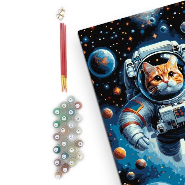 Painting by numbers Cat-astronaut: photo 2 - ORNER