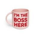 Чашка розовая «I am the boss here»: Фото