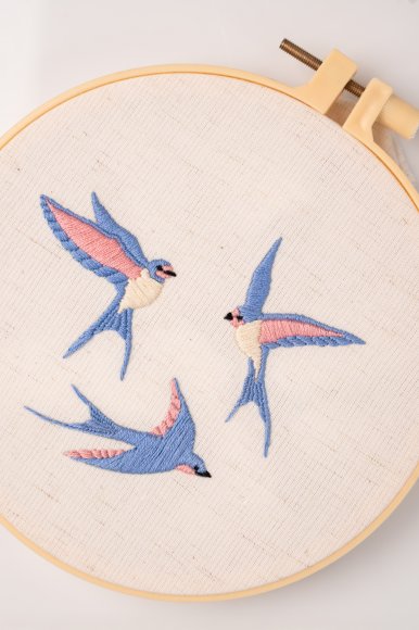Набір для вишивання Ø160 мм «Ластівки»: Фото