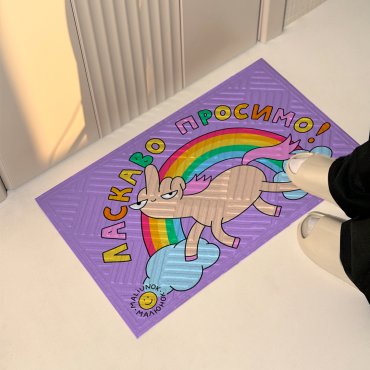 Door carpet ORNER x Maliunok Welcome: photo - ORNER