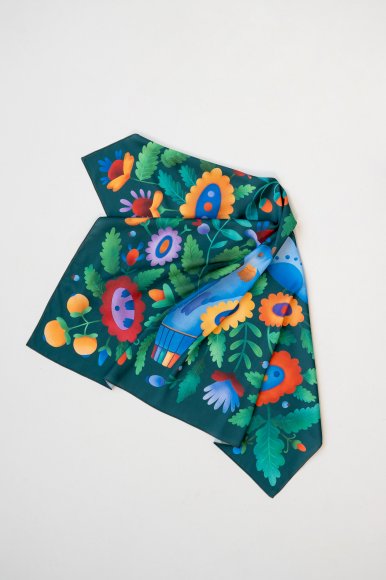 Платок «Изумрудный сад»: Фото