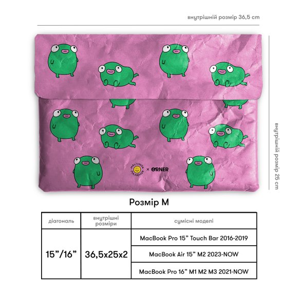 Laptop case "Frog": Photo
