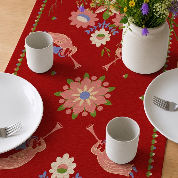 Runner "Festive" red: Photo