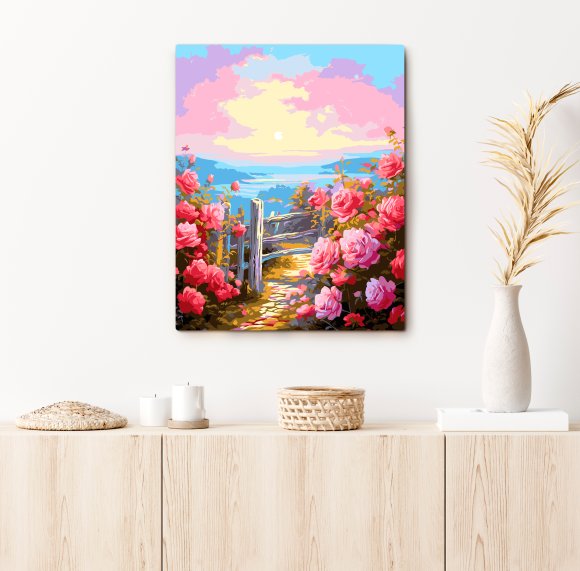 Картина по номерам «Сад роз»: Фото
