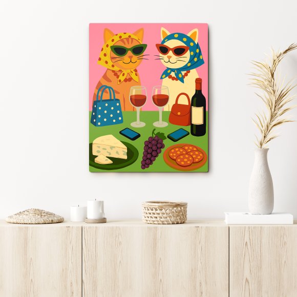 Картина по номерам «Кошачий пикник»: Фото