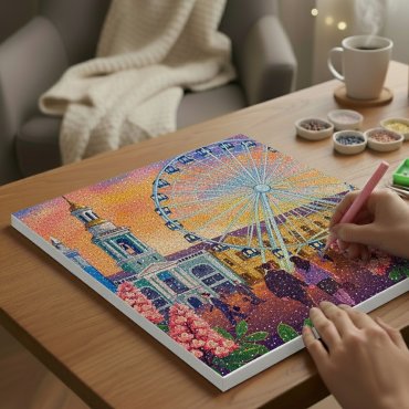 Алмазная мозаика «Контрактовая площадь»: Фото - ORNER