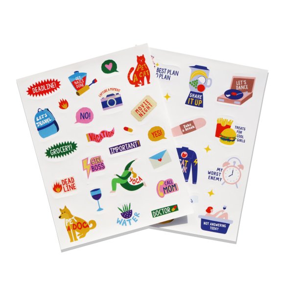 Set of Big planner I HAVE A PLAN and stickers for planners: Photo