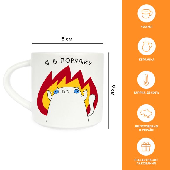 Cup "I'm fine": Photo