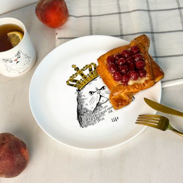 Тарелка «Кот в короне»: Фото - ORNER