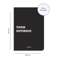 Think Different plaid notebook black: Photo 2