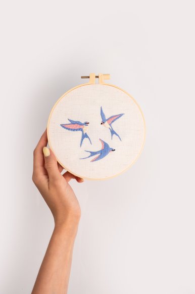 Набір для вишивання Ø160 мм «Ластівки»: Фото