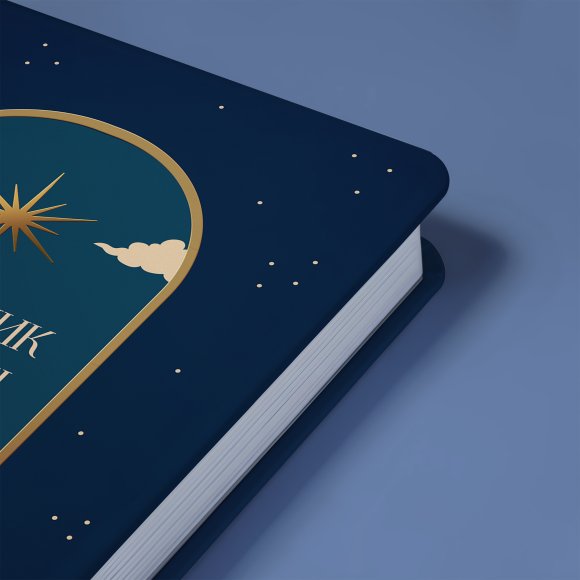 Gratitude Journal "Night Sky" Blue: Photo