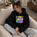 Oversized hoodie ORNER x MALIUNOK "Workaholic" black: Photo 5