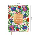 Planner "I HAVE A BRAVE PLAN" flowers beige: Photo 2