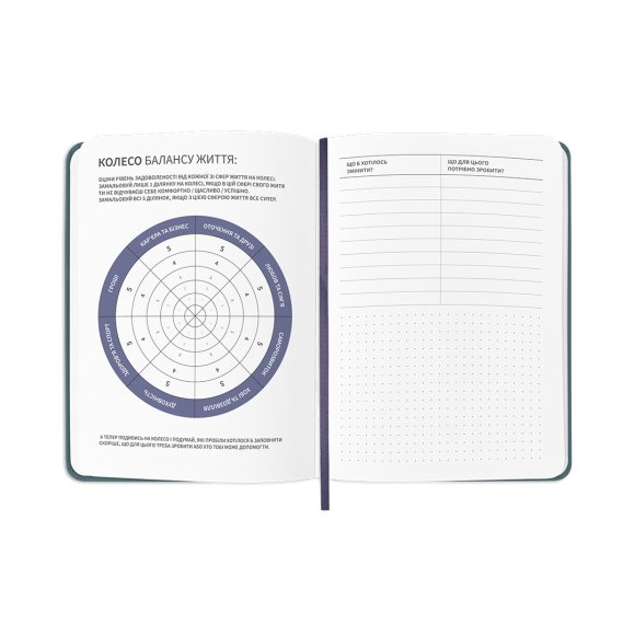 Планер-дневник «Мой продуктивный год» темно-зеленый: Фото