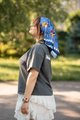 Scarf "Tree of Life" blue (several sizes): Photo 10
