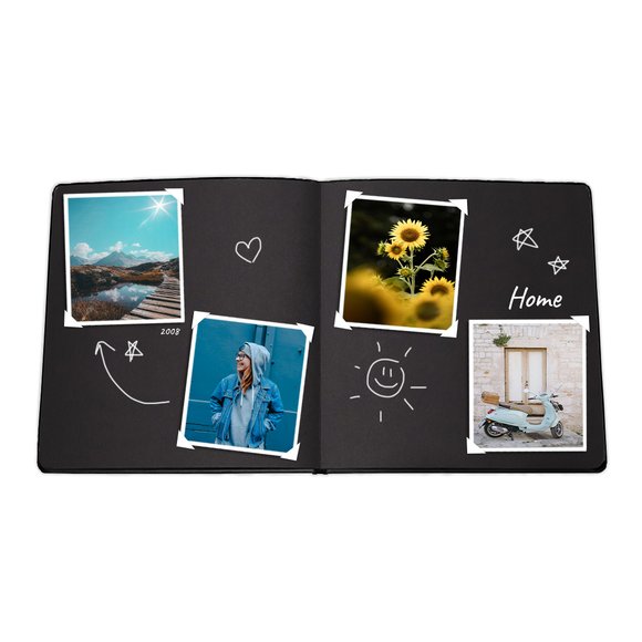 Photo album "The warmest moments of life" graphite grey: Photo