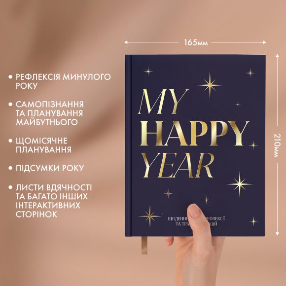 Self-reflection diary "My transformation" dark blue: Photo