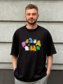 Oversized T-shirt ORNER x Maliunok “Ukrainian ABC” black: Photo 4