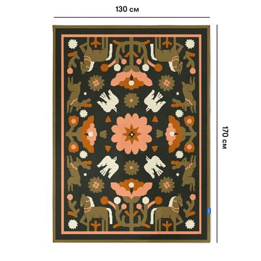 Blanket Harmony of Nature 130х170 cm dark: photo 2 - ORNER