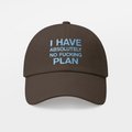 Кепка «I HAVE ABSOLUTELY NO FUCKING PLAN» коричневая: Фото 6