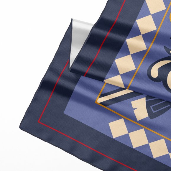 Хустка-косинка «Дерево життя» блакитна: Фото