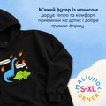 Oversized hoodie ORNER x MALIUNOK "Don’t worry" black: Photo 7
