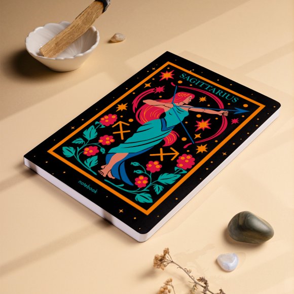 Dotted notebook Zodiac sign — Sagittarius: Photo