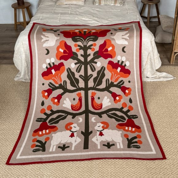 Blanket "Eternal Tree of Life" light: Photo