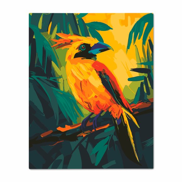 Painting by numbers "Bird of Paradise": Photo