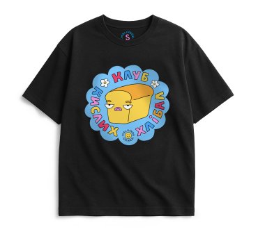 Oversized T-shirt ORNER x Maliunok Club black: photo - ORNER