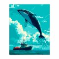 Картина по номерам «Прыжок кита»: Фото