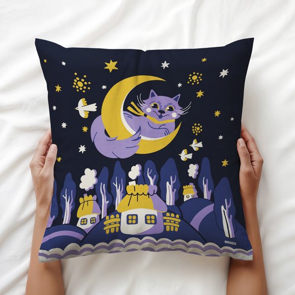 Подушка «Колискова» синя: Фото