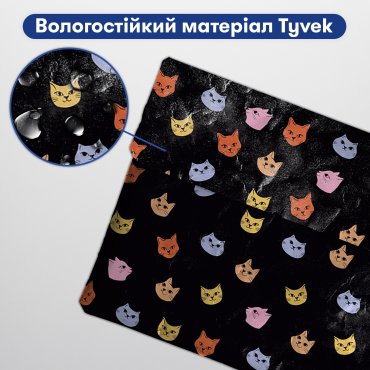 Чехол для ноутбука «Котики. Мяу» черный: Фото - ORNER