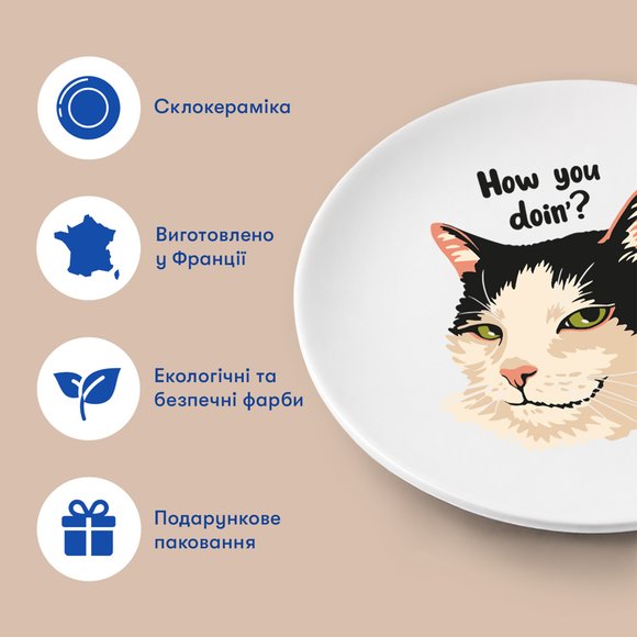 Тарелка «How you doin’?»: Фото