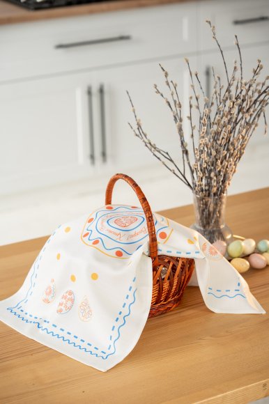 Towel "Easter Moments" light blue 40x70: Photo