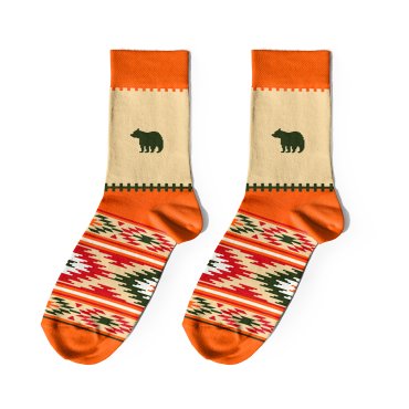 Socks West orange: photo - ORNER