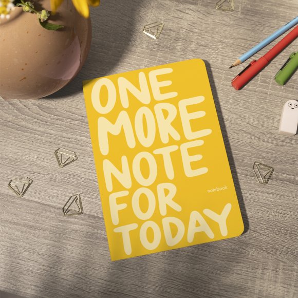 Plaid notebook "One more note": Photo