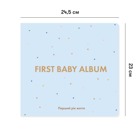 Фотоальбом FIRST BABY ALBUM голубой: Фото