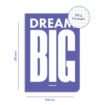 Блокнот в клетку Dream BIG: фото 2 - ORNER
