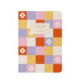 Plaid notebook "Bloom, live, create" colorful: Photo