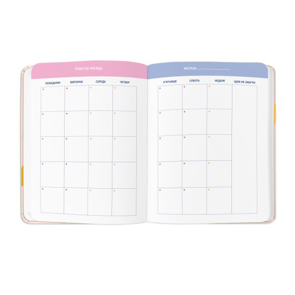 Планер «I HAVE А BLOOMY PLAN» барвистий: Фото