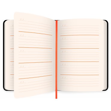 Дневник на 3 года «Один день одно предложение» черный: Фото - ORNER