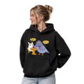 Oversized hoodie ORNER x MALIUNOK "Universal advice" black: Photo 2