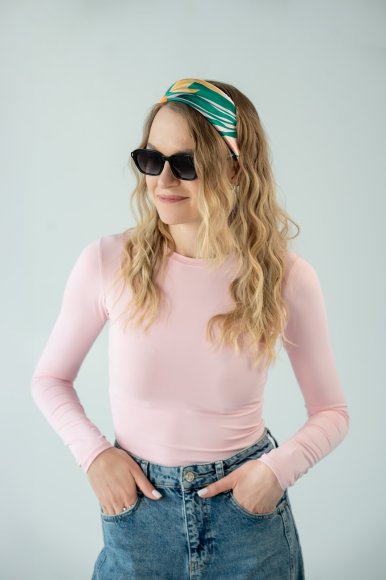 Scarf "Spring Bouquet" pink: Photo