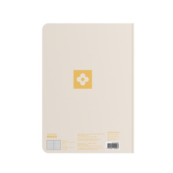 Plaid notebook "Bloom, live, create" colorful: Photo