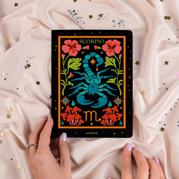 Блокнот в точку «Знак зодиака — Скорпион»: Фото