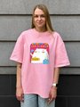 Oversized T-shirt ORNER x Maliunok "Delay" pink: Photo 5