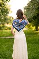 Scarf "Tree of Life" blue (several sizes): Photo 11